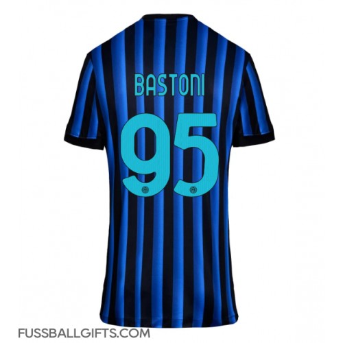 Inter Milan Alessandro Bastoni #95 Fußballbekleidung Heimtrikot Damen 2025-26 Kurzarm